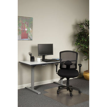 Alera® Alera Etros Series Mesh Mid-back Petite Multifunction Chair, Supports Up To 275 Lb, 17.16" To 20.86" Seat Height, Black freeshipping - TVN Wholesale